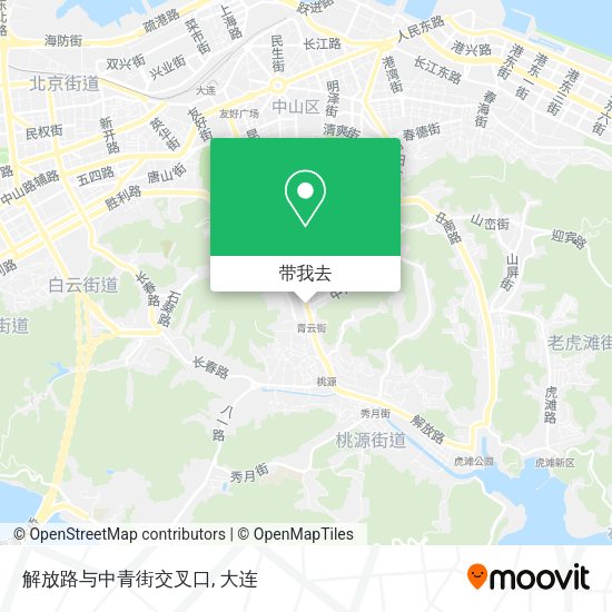 解放路与中青街交叉口地图