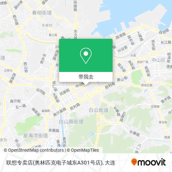 联想专卖店(奥林匹克电子城东A301号店)地图