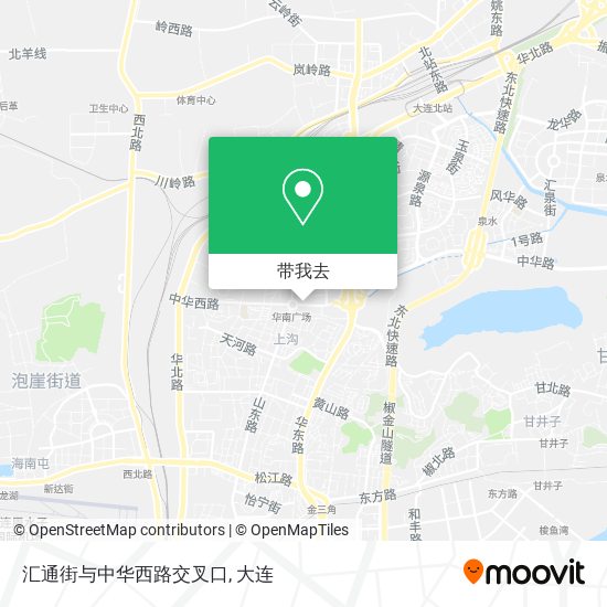 汇通街与中华西路交叉口地图