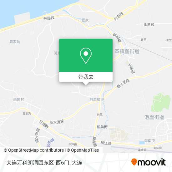 大连万科朗润园东区-西6门地图