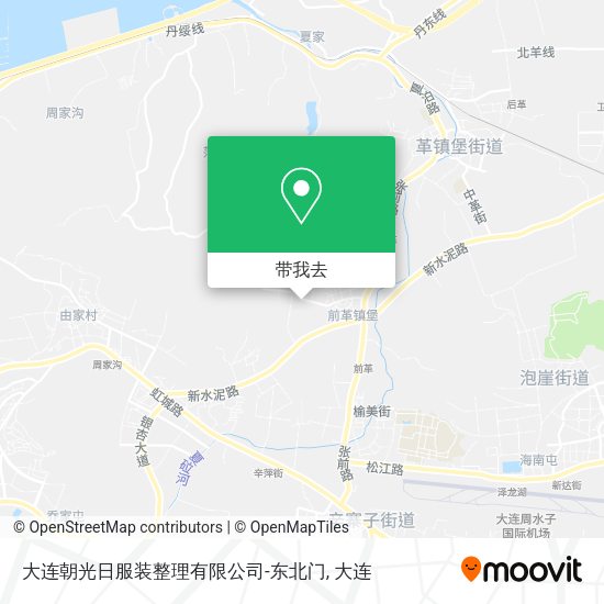 大连朝光日服装整理有限公司-东北门地图