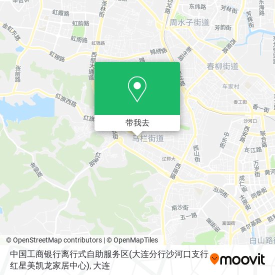 中国工商银行离行式自助服务区(大连分行沙河口支行红星美凯龙家居中心)地图
