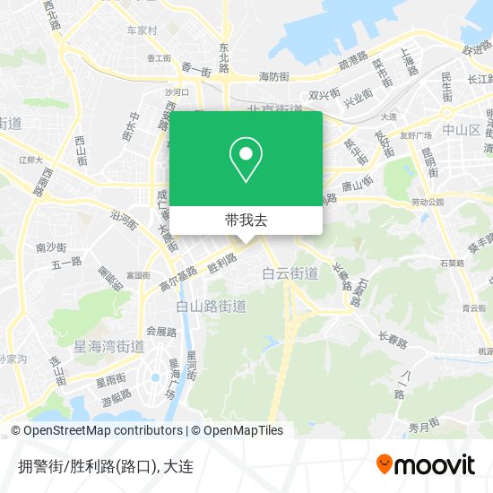 拥警街/胜利路(路口)地图