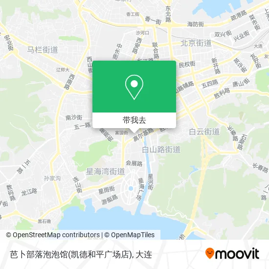 芭卜部落泡泡馆(凯德和平广场店)地图
