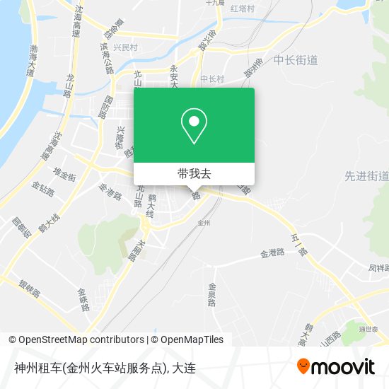 神州租车(金州火车站服务点)地图