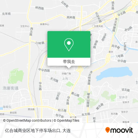 亿合城商业区地下停车场出口地图