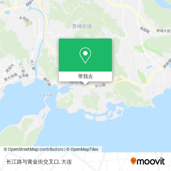 长江路与黄金街交叉口地图