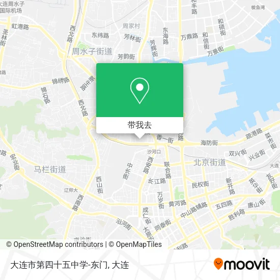 大连市第四十五中学-东门地图