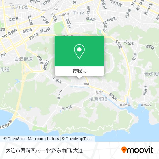 大连市西岗区八一小学-东南门地图