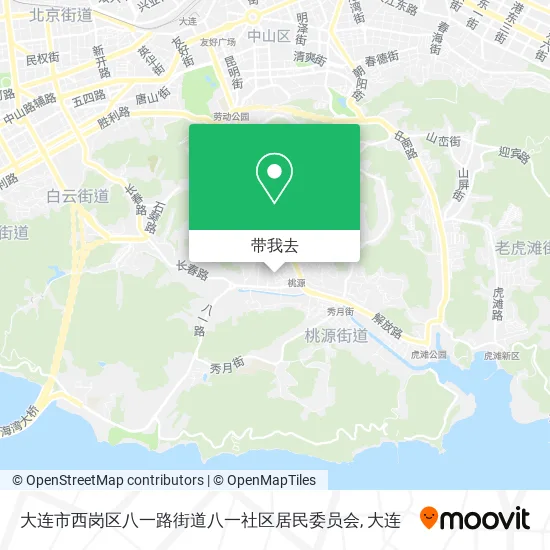 大连市西岗区八一路街道八一社区居民委员会地图