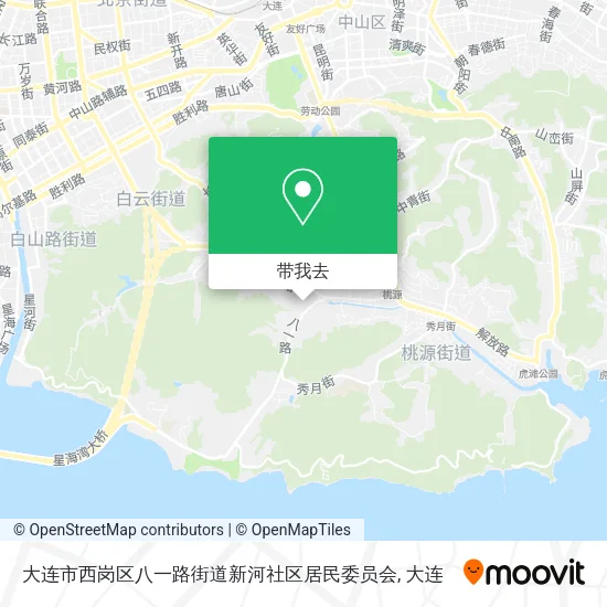 大连市西岗区八一路街道新河社区居民委员会地图