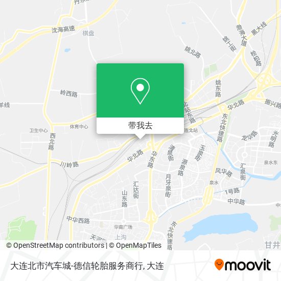 大连北市汽车城-德信轮胎服务商行地图