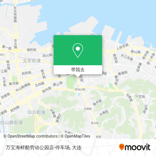 万宝海鲜舫劳动公园店-停车场地图