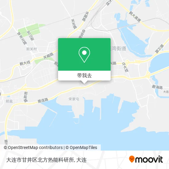大连市甘井区北方热能科研所地图