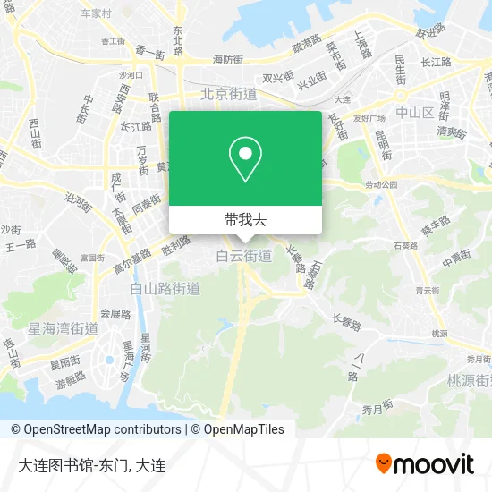 大连图书馆-东门地图