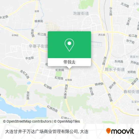 大连甘井子万达广场商业管理有限公司地图
