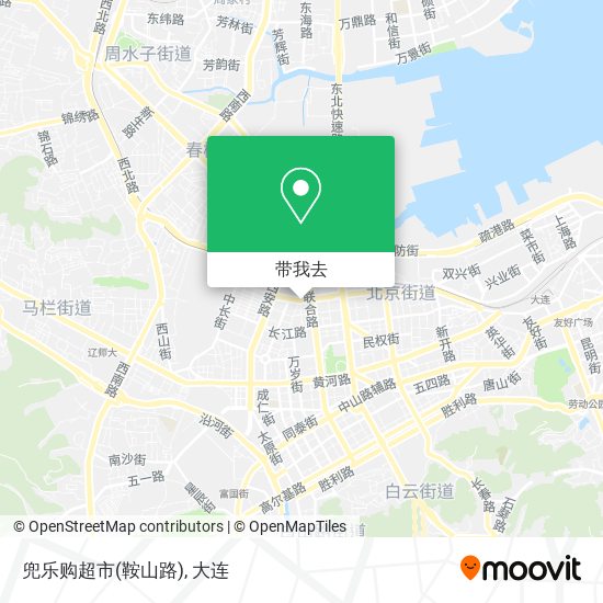 兜乐购超市(鞍山路)地图