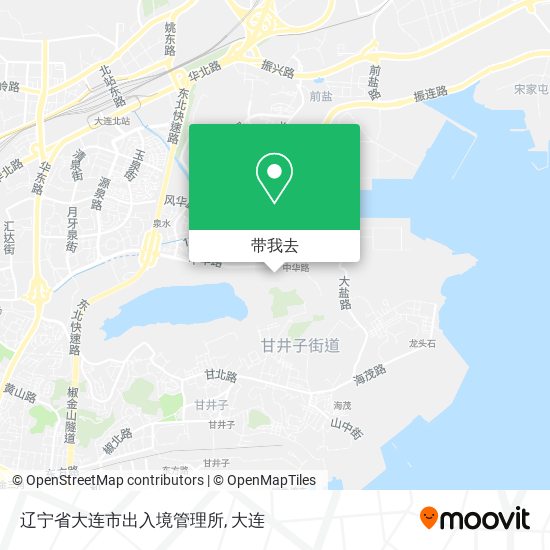 辽宁省大连市出入境管理所地图