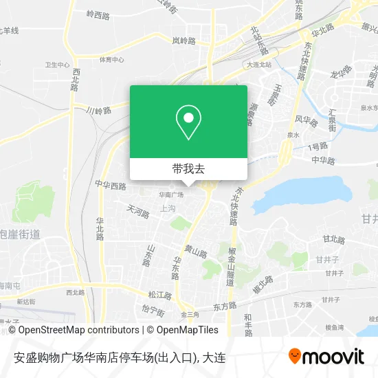 安盛购物广场华南店停车场(出入口)地图
