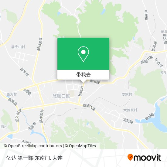 亿达·第一郡-东南门地图