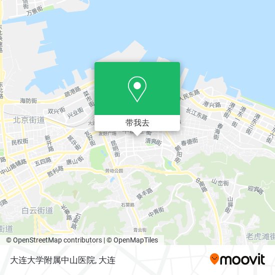 大连大学附属中山医院地图