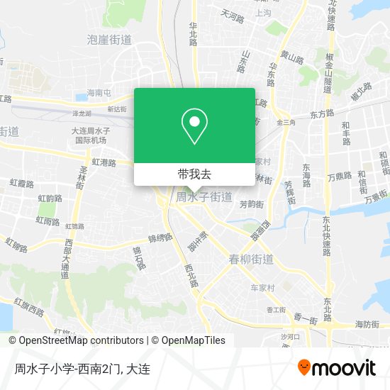 周水子小学-西南2门地图