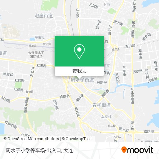 周水子小学停车场-出入口地图