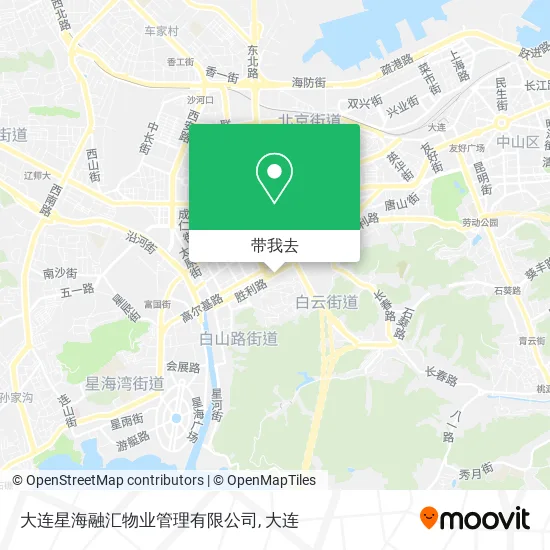 大连星海融汇物业管理有限公司地图