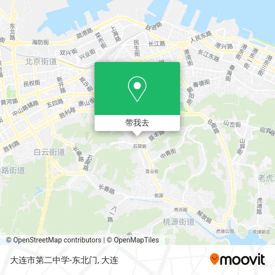 大连市第二中学-东北门地图