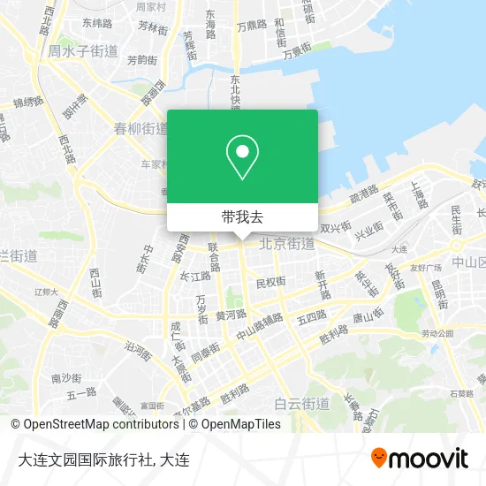 大连文园国际旅行社地图