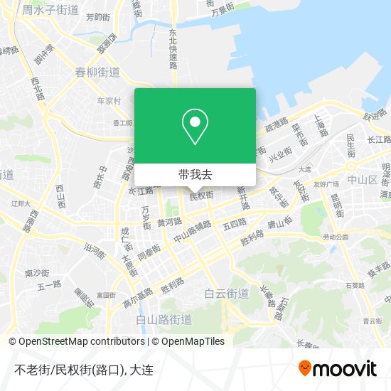 不老街/民权街(路口)地图