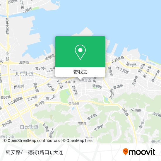 延安路/一德街(路口)地图