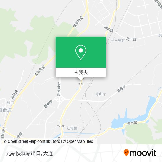 九站快轨站出口地图