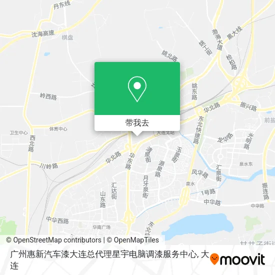 广州惠新汽车漆大连总代理星宇电脑调漆服务中心地图