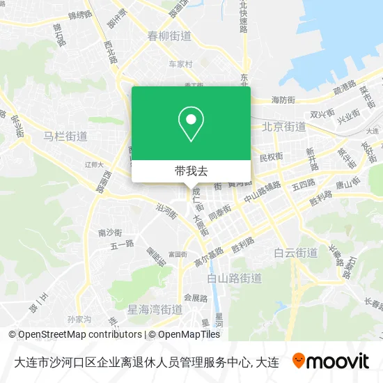 大连市沙河口区企业离退休人员管理服务中心地图