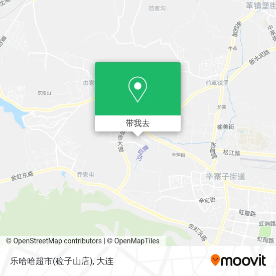 乐哈哈超市(砬子山店)地图