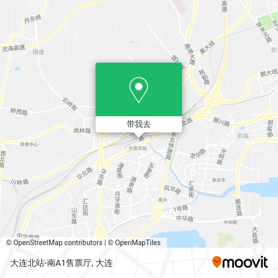大连北站-南A1售票厅地图