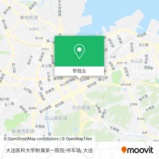 大连医科大学附属第一医院-停车场地图