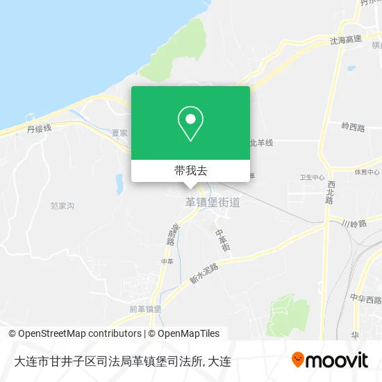 大连市甘井子区司法局革镇堡司法所地图