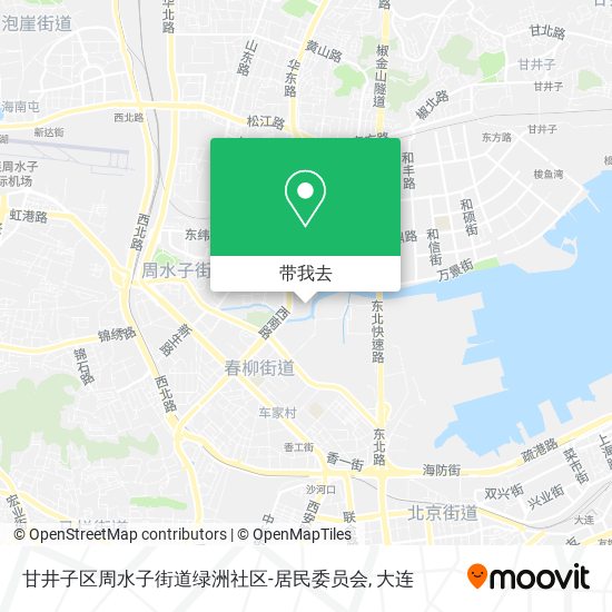 甘井子区周水子街道绿洲社区-居民委员会地图
