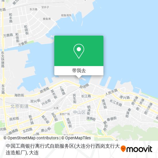 中国工商银行离行式自助服务区(大连分行西岗支行大连造船厂)地图