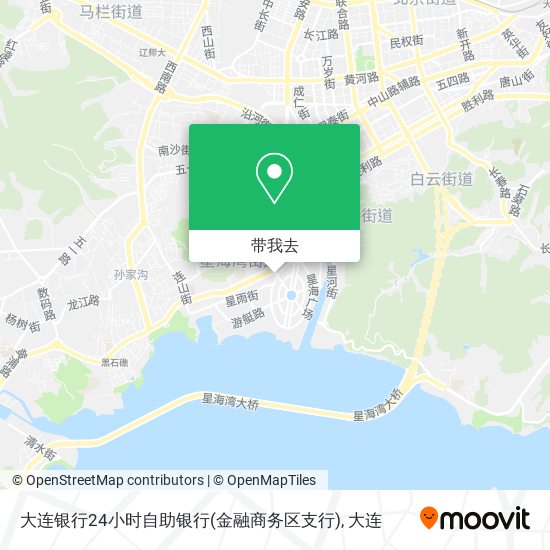 大连银行24小时自助银行(金融商务区支行)地图