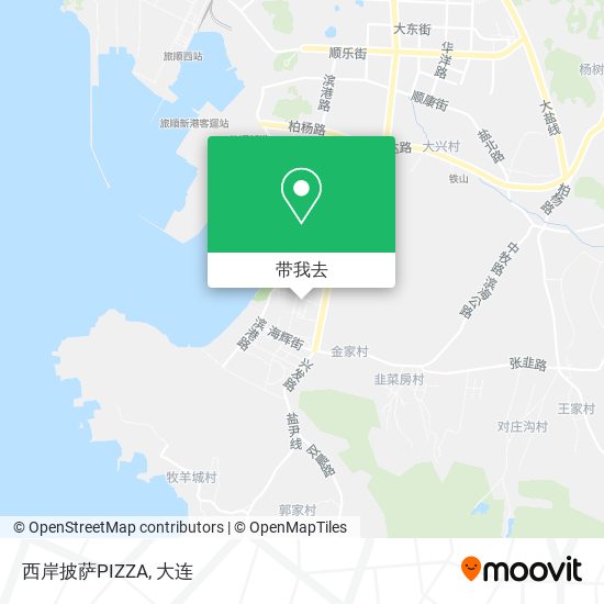 西岸披萨PIZZA地图