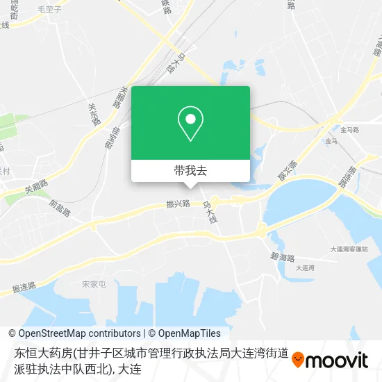 东恒大药房(甘井子区城市管理行政执法局大连湾街道派驻执法中队西北)地图