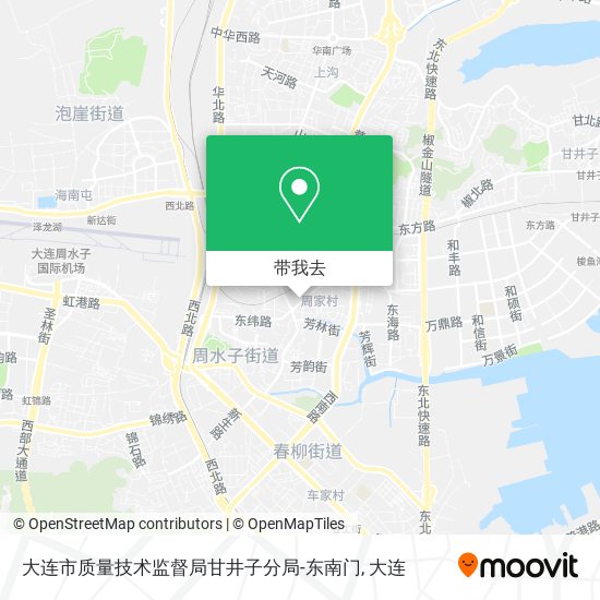 大连市质量技术监督局甘井子分局-东南门地图