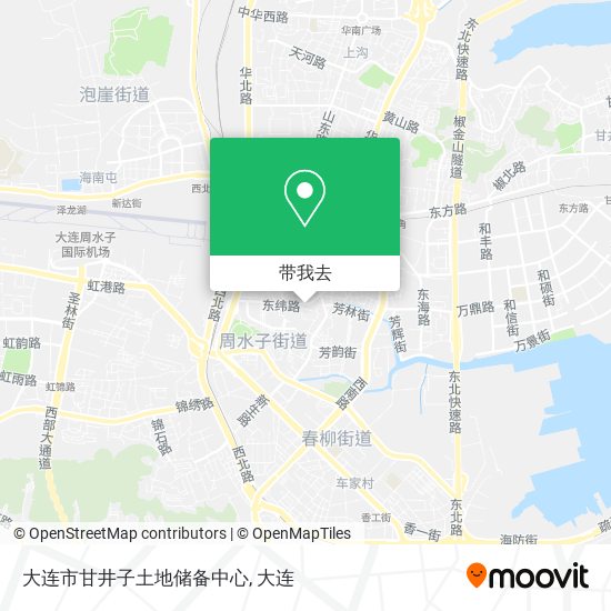 大连市甘井子土地储备中心地图
