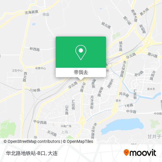 华北路地铁站-B口地图