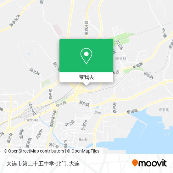 大连市第二十五中学-北门地图