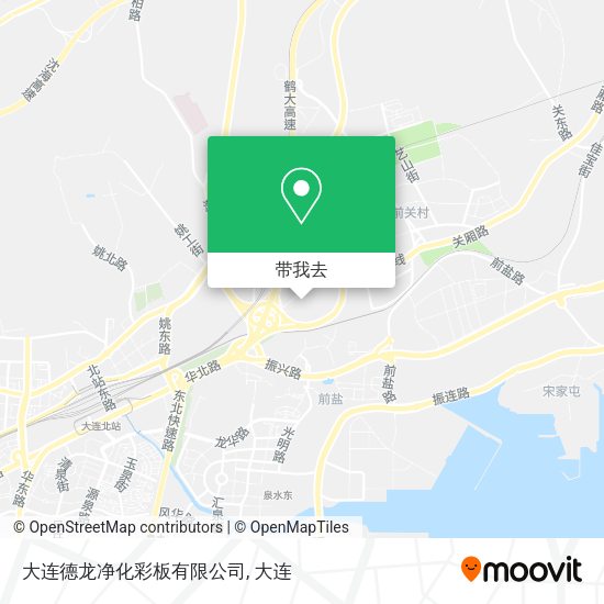 大连德龙净化彩板有限公司地图