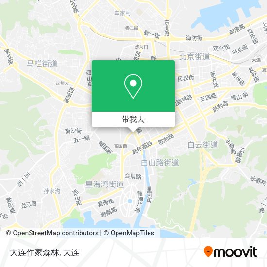 大连作家森林地图